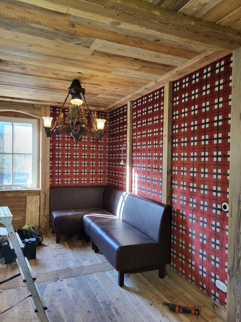 wandbespannung landhaus samt